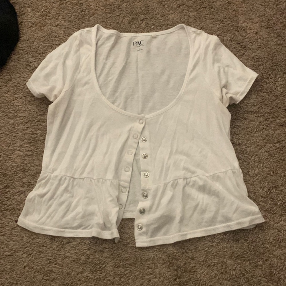 White button up Pacsun top